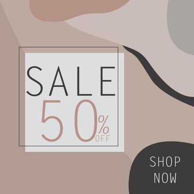 Sale banner template design.