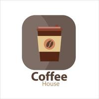 Elegant logo for your coffee shop vector