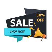 Sale banner template design. vector