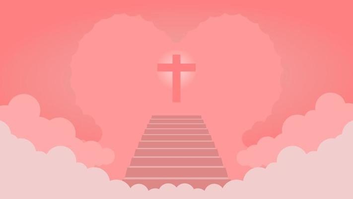 pink cross wallpaper