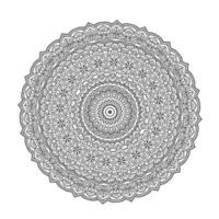 Circular pattern mandala for Henna, Mehndi, tattoo, decoration. Coloring book page. Mandala pattern black and white good mood vector
