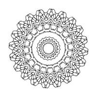 Decorative mandala design template layout vector