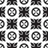 Geometric seamless black and white background. Geometry. Pattern. vector