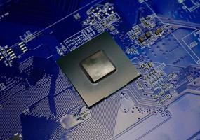 CPU operating chipset computer electronic circuit board photo