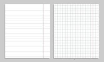 A set of sheets of paper for recording and presenting data. Vector. vector