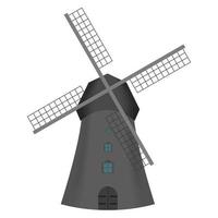 Windmill. Windmill on a white background. Vector. vector