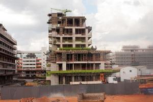brasilia, df brasil 4 de mayo de 2022 construcción de nuevos edificios de apartamentos en el noroeste de brasilia, también conocido como sector noroeste foto