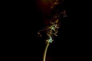 The smoke is colorful. It is abstract. photo