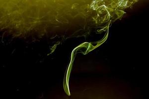 The smoke is colorful. It is abstract. photo