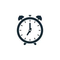 Wake Up Clock or Alarm Clock Icon Design Template Elements vector