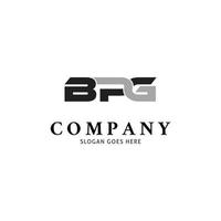 letra inicial bpg icono vector logo plantilla ilustración diseño