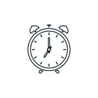 Wake Up Clock or Alarm Clock Icon Design Template Elements vector