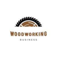Woodworking icon logo design inspiration vector