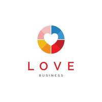 Love icon logo design inspiration vector