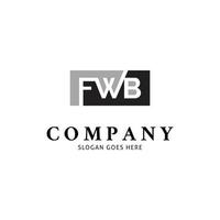 Initial Letter FWB Icon Vector Logo Template Illustration Design