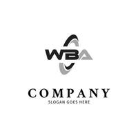 Initial Letter WBA Icon Vector Logo Template Illustration Design