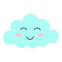 Nice pretty cloud. Vector illustration.