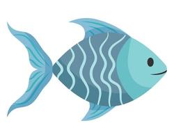 pescado en estilo de dibujos animados. icono de pescado para su diseño. ilustración vectorial vector