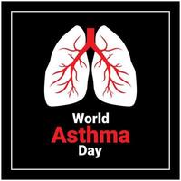 día mundial del asma. vector