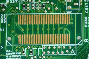 Components of the motherboard photo