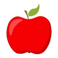 manzana. icono de manzana ilustración vectorial vector