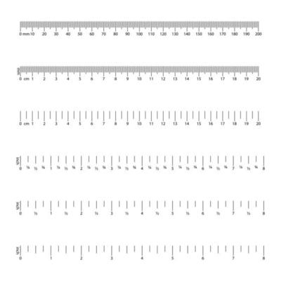 Inch And Metric Rulers Centimeters And Inches Measuring Scale Cm Metrics  Indicator Precision Measurement Centimeter Icon Tools Of Measure Size  Indication Ruler Tools Vector Isolated Stock Illustration - Download Image  Now - iStock