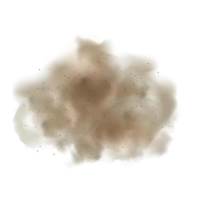 Desert Sand Dust Storm Danger Air Pollution Vector