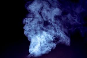 The smoke is colorful. It is abstract. photo