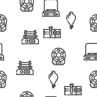 Laboratory Equipment For Analysis Vector Seamless Pattern