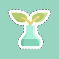 Sticker line cut Innovation. suitable for education symbol. simple design editable. design template vector. simple illustration vector