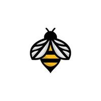 abeja logo vector animal diseño