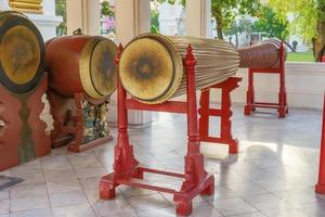 Tall narrow drum in the marble temple photo