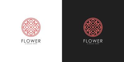 nature flower logo premium vector