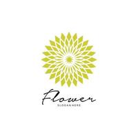 flower logo design abstract vector