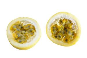 Passion fruit isolated on a white background. photo