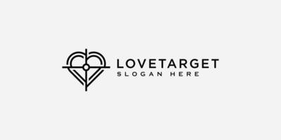 love target logo design vector template