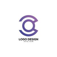 elementos de plantilla de diseño de icono de logotipo c vector