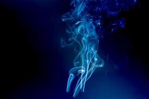 The smoke is colorful. It is abstract. photo
