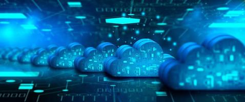 Cloud computing technology internet storage network. photo