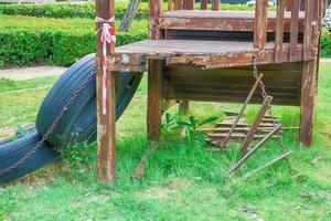 Children playground was damaged photo