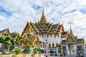 One landmark of the Grand Palace is a complex of buildings at the heart of Bangkok, Thailand. photo