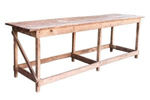 Old simplistic wooden table. photo