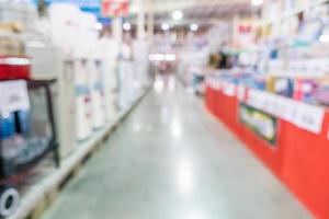 Abstract blurred defocusing in supermarket. photo