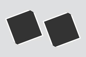Abstract Two Casual Photos Frame With Grey Background