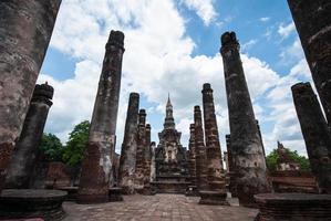 Ancient buddha statue, Sukhothai Historical Park photo