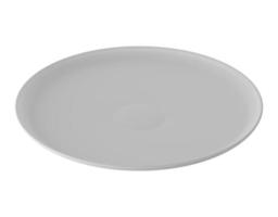 white plate isolated on alpha background 3D Render photo