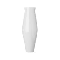 White ceramic vase isolated on white background, 3d rendering photo