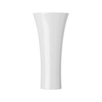 White ceramic vase isolated on white background, 3d rendering photo