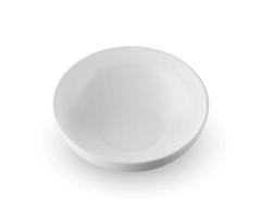 White bowl isolated on white background 3D rendering photo