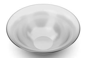 White bowl isolated on white background 3D rendering photo